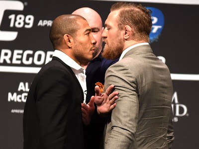 José Aldo X Mcgregor, Coletiva UFC 189 (Foto: André Durão)