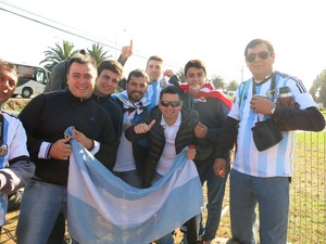 torcida argentina la serena (Foto: Edgard Maciel de Sá)