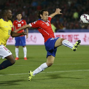 Valdivia, Chile x Equador Copa América (Foto: Agência Reuters)