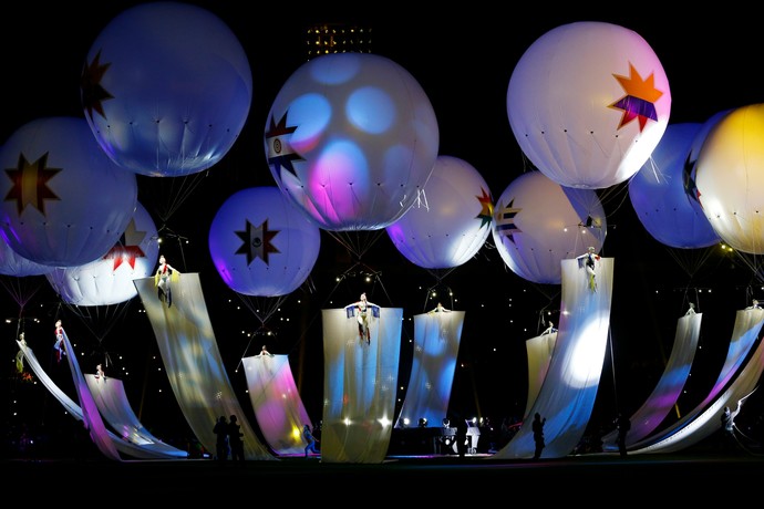 Festa de abertura Copa América (Foto: AP)