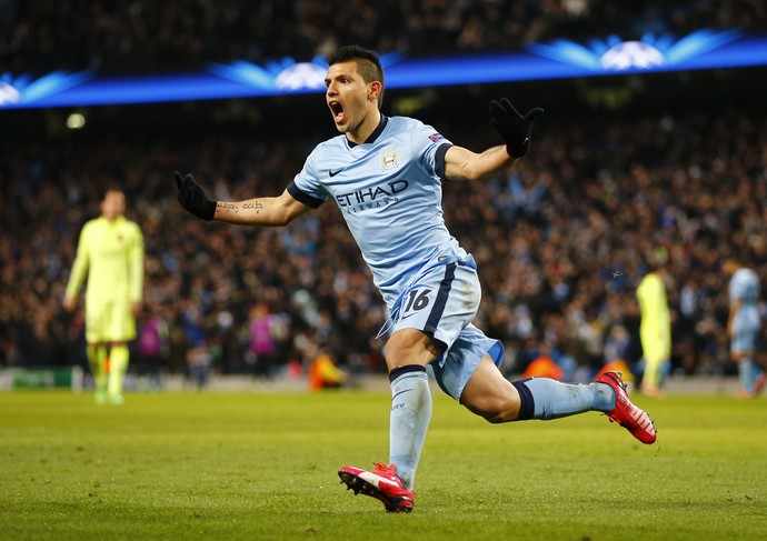 Agüero City x Barcelona (Foto: Reuters)