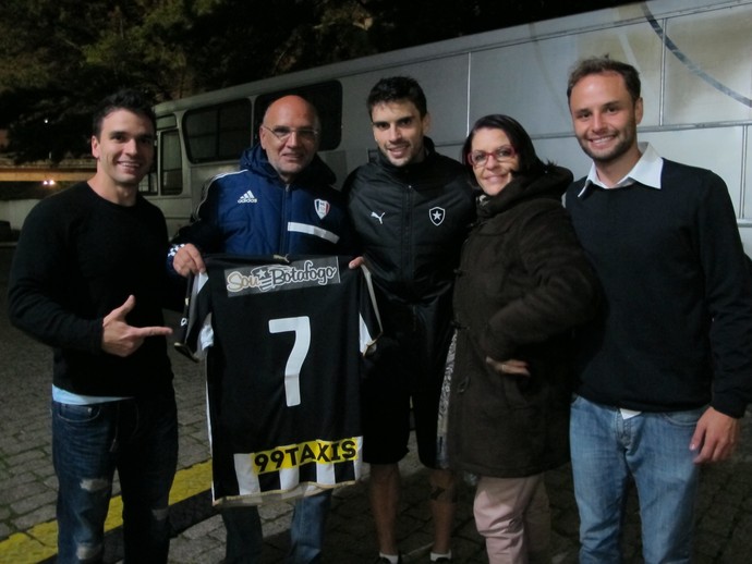 Rodrigo Pimpão Botafogo família (Foto: Gustavo Rotstein / GloboEsporte.com)