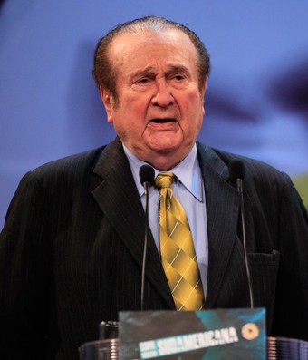 Nicolas Leoz presidente da Conmebol em 2010 sulamericana (Foto: Agência AP)