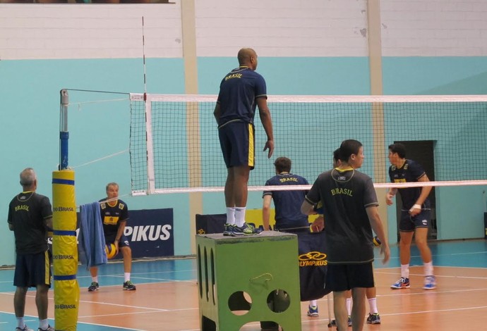 Bernardinho, Sidão, Bruninho, seleção brasileira de vôlei (Foto: Danielle Rocha)