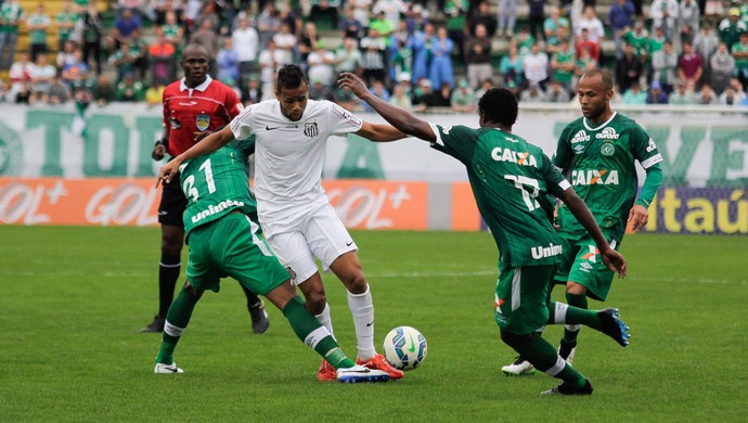 Chapecoense x Santos - Geuvânio (Foto: Jardel da Costa/Futura Press/Estadão Conteúdo)