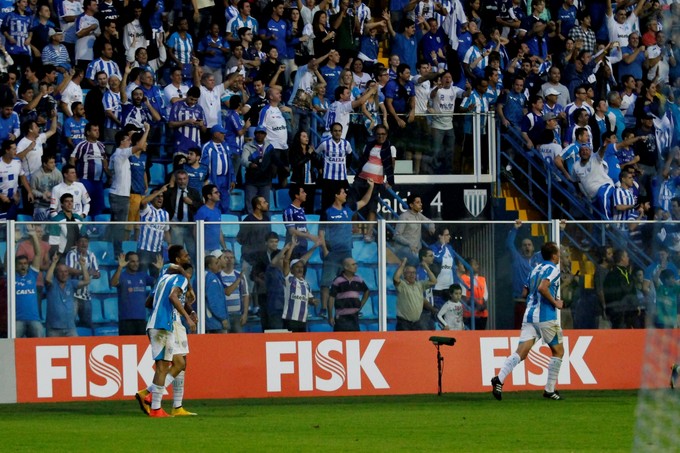 Avaí x Flamengo comemoração (Foto: Jamira Furlani/Avaí FC)