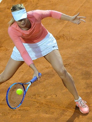 tênis Maria Sharapova x Victoria Azarenka WTA de Roma (Foto: AFP)