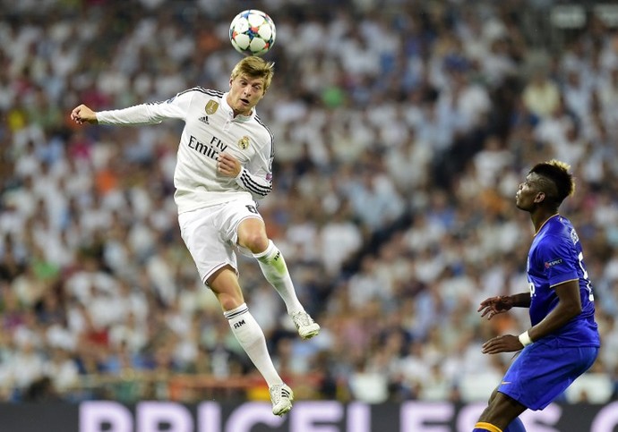 Kroos e Pogba - Real Madrid x Juventus (Foto: AFP)