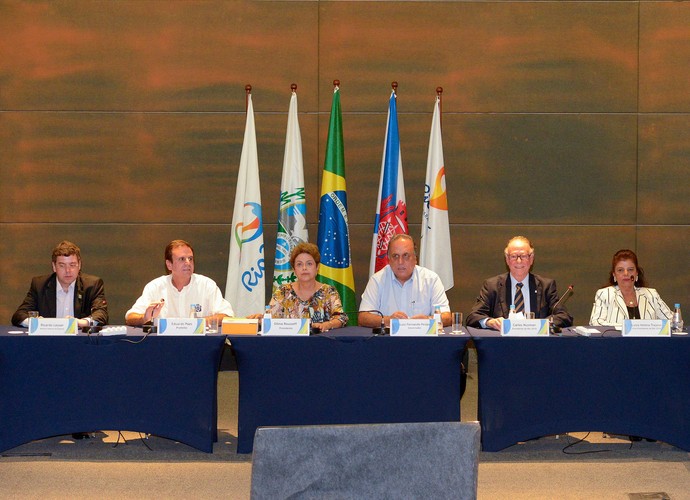 Dilma Rousseff reunião Comitê Rio 2016 (Foto: Alex Ferro/Divulgação Rio 2016)