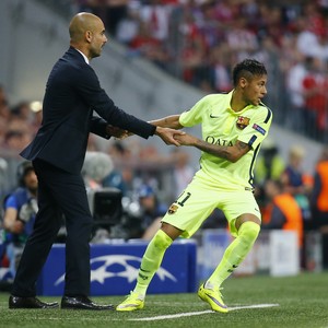 Neymar Guardiola Bayern x Barcelona (Foto: Reuters)