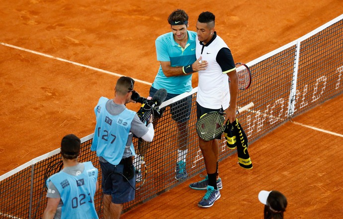 Nick Kyrgios x Roger Federer masters 1000 de miami tênis (Foto: Getty Images)