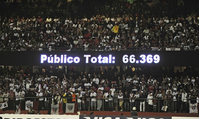 São Paulo bate recorde de público, São Paulo x Cruzeiro, Libertadores (Foto: Marcos Ribolli)