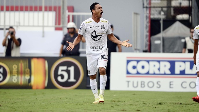 santos x palmeiras ricardo oliveira (Foto: Marcos Ribolli)