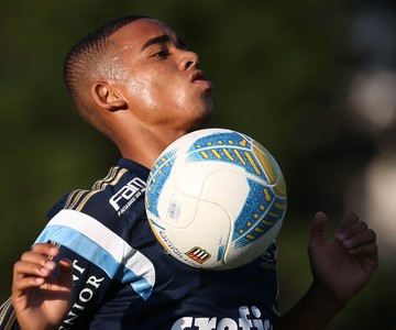 Gabriel Jesus Palmeiras Treino (Foto: Cesar Greco/Ag Palmeiras/Divulgação)