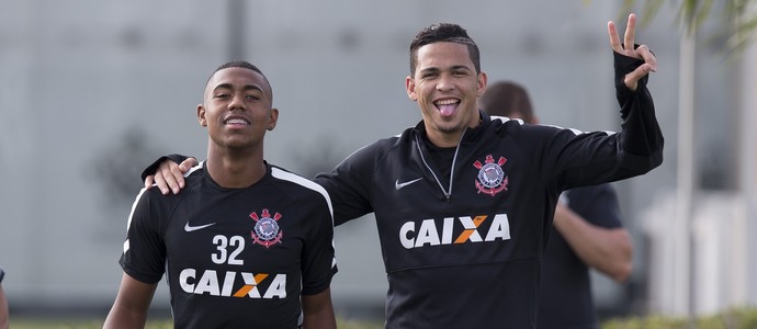 Malcom e Luciano Corinthians (Foto: Daniel Augusto Jr / Agência Corinthians)