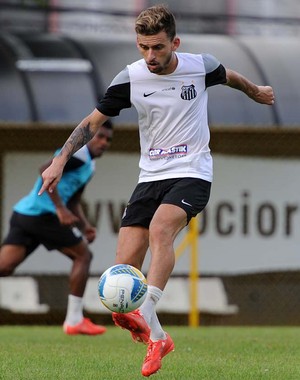 lucas lima santos treino (Foto: Ivan Storti/Divulgação Santos FC)