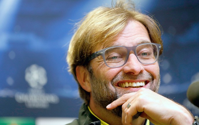 Juergen Klopp na coletiva do Borussia Dortmund (Foto: Reuters)