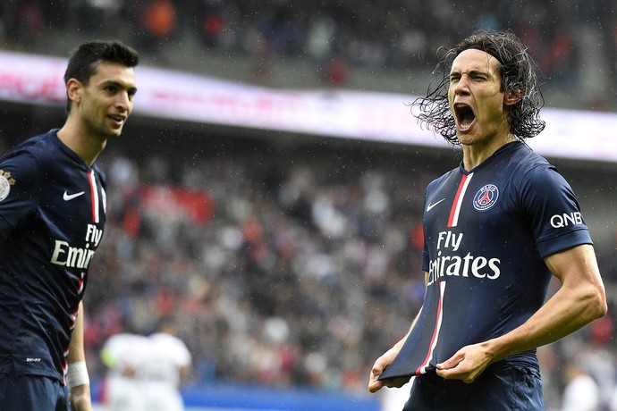 Cavani - PSG x Lille (Foto: AFP)