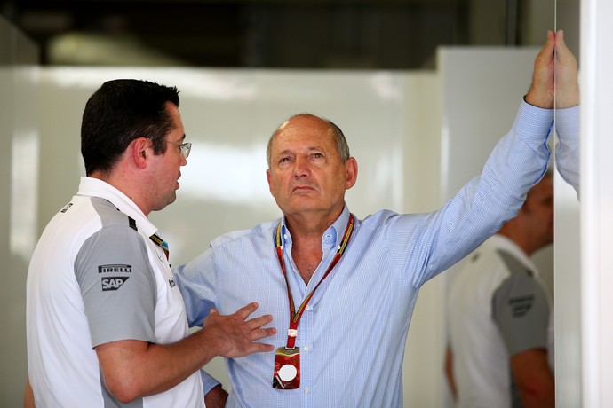 Eric Boullier e Ron Dennis, comandantes da McLaren, estão confiantes para GP da Austrália (Foto: Getty Images)