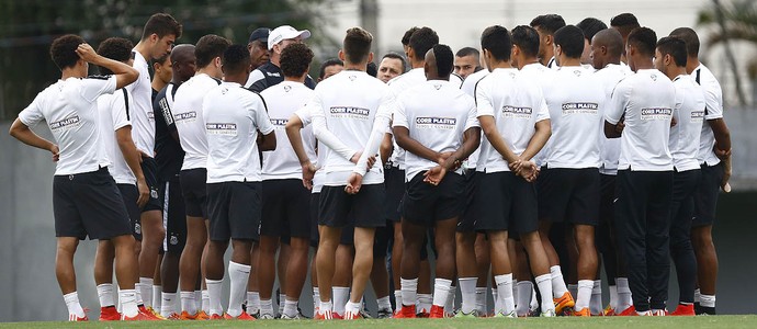 Treino Santos (Foto: Ricardo Saibun / Divulgação Santos FC)