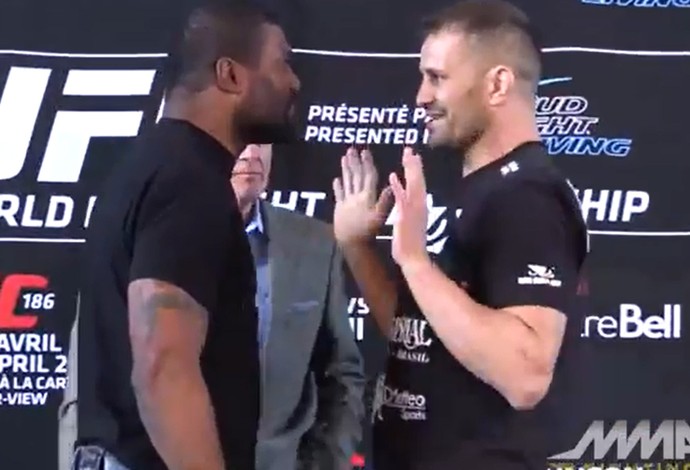 encarada Rampage Jackson e Fábio Maldonado, MMA, UFC (Foto: Youtube)