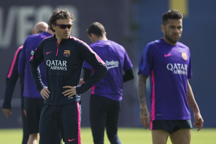 Luis Enrique Daniel Alves Barcelona (Foto: EFE)