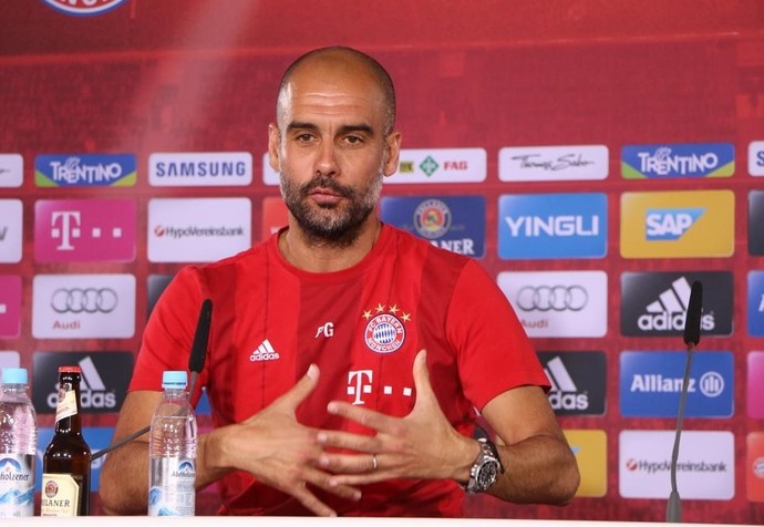 Guardiola Bayern de Munique (Foto: Reprodução/Twitter)