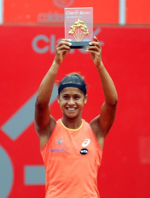 Teliana Pereira campeã WTA de Bogotá tênis (Foto: Divulgação)