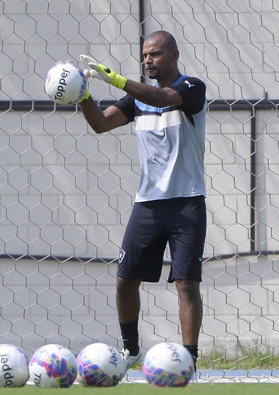 Jefferson treino Botafogo (Foto: Fernando Soutello/AGIF/Estadão Conteúdo)