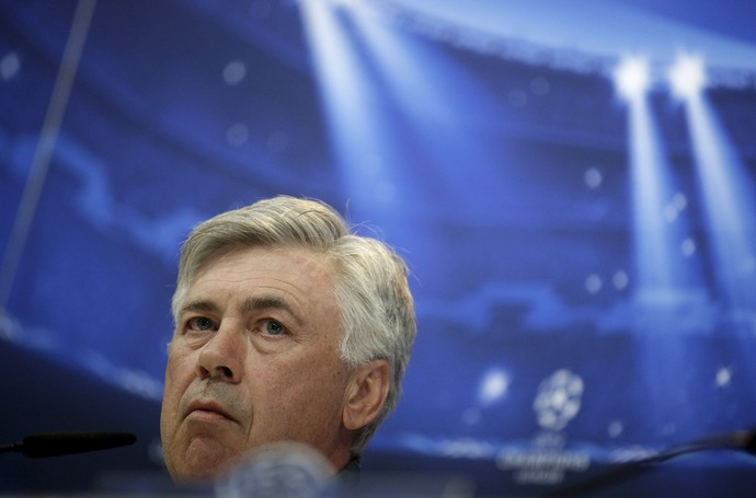 Carlo Ancelotti entrevista coletiva Real Madrid Liga dos Campeões (Foto: Andreas Comas/REUTERS)