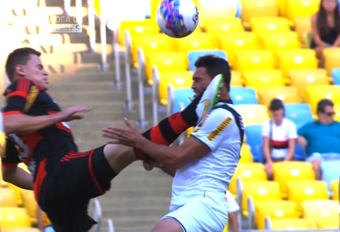 Jonas, Flamengo, Gilberto, Vasco (Foto: Reprodução SporTV)