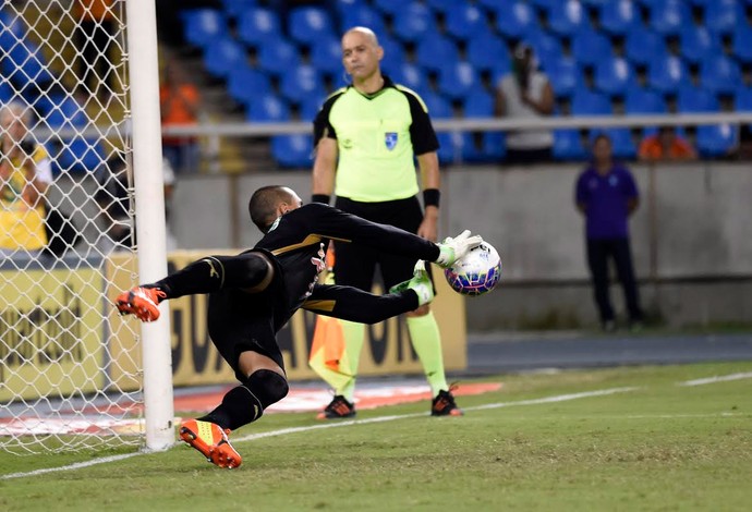 Botafogo x Fluminense, Renan penalti 2 (Foto: André Durão)