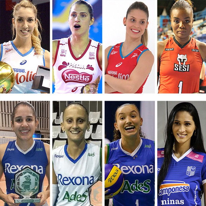 Montagem Vôlei Feminino (Foto: infoesporte)