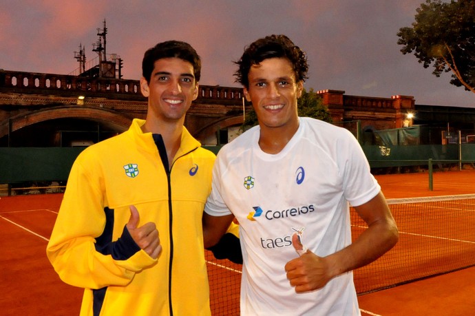 tenis thomaz bellucci feijão treino copa davis buenos aires (Foto: Rubens Lisboa/CBT)