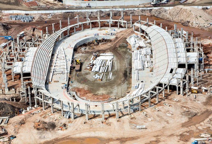 Velódromo obras abril 2015 (Foto: Gabriel Heusi/brasil2016/ME)