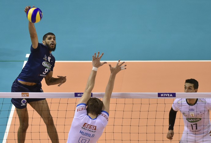 Wallace, Cruzeiro x Sesi, final, Superliga (Foto: Alexandre Araújo / Divulgação CBV)