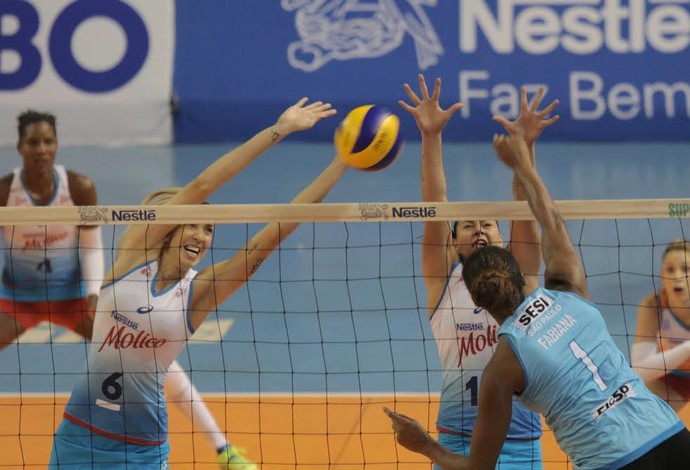 Osasco x Sesi, Superliga Feminina, vôlei (Foto: João Neto/Osasco)