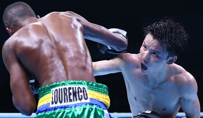 Patrick em ação pela Pro Aiba Boxing (Foto: Divulgação/Aiba)