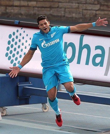 Hulk comemora gol do Zenit contra o CSKA (Foto: Reprodução / Instagram)