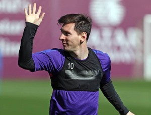 Messi treino Barcelona (Foto: Divulgação/Site oficial do Barcelona)