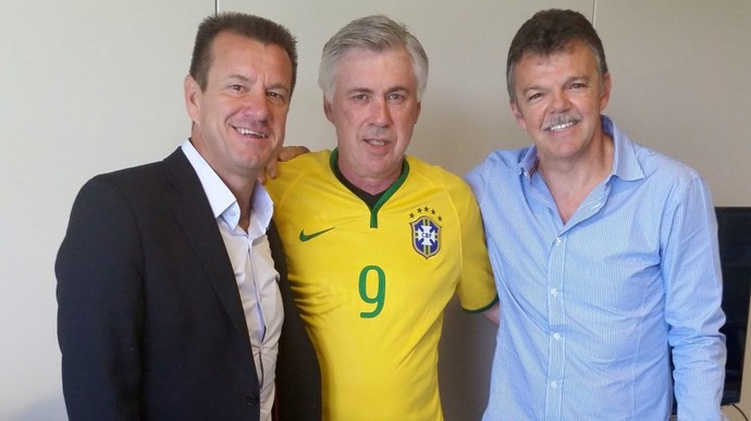 Ancelotti e Dunga (Foto: CBF)