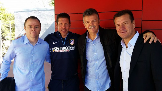 Dunga Visita Atlético de Madrid (Foto: CBF)