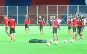 Treino São Paulo Argentina (Foto: Marcelo Prado)