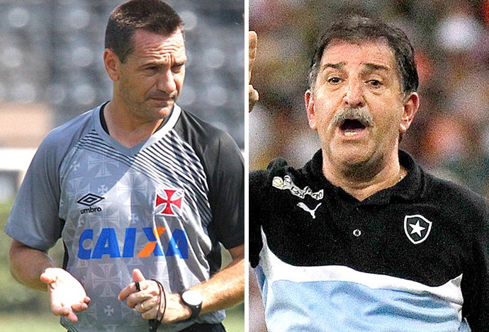 Doriva e René Simões vasco botafogo (Foto: Editoria de Arte)