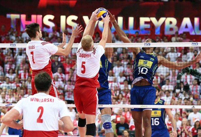 vôlei Brasil x Polônia (Foto: FIVB)