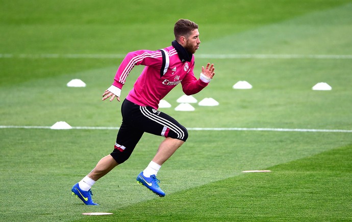 Sergio Ramos, Treino Real Madrid (Foto: Agência AFP)