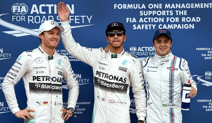 Lewis Hamilton Mercedes pole GP da Austrália (Foto: AFP)