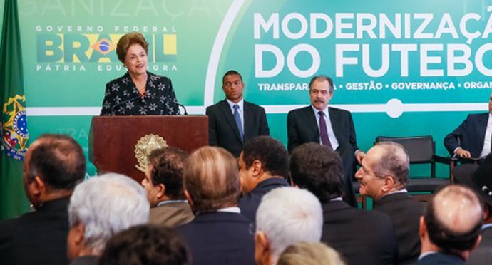 Dilma Rousseff dividas dos clubes (Foto: Roberto Stuckert Filho/PR)