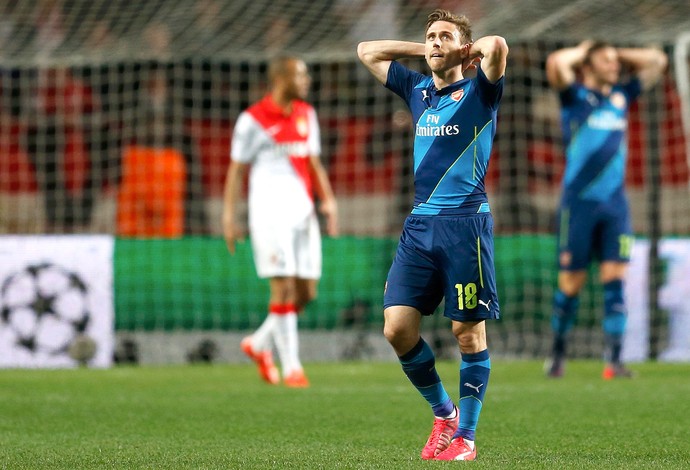 Nacho Monrea, Monaco X Arsenal (Foto: Agência Reutes)