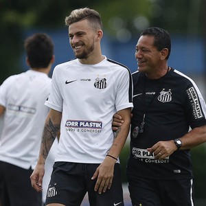 Lucas Lima e Carlito Macedo, Santos (Foto: Ricardo Saibun/Santos FC)